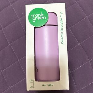Frank Green Insulated Ceramic Reusable Cup with Push Button Lid - NEW